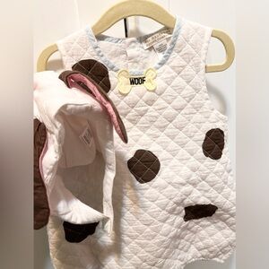 TBBC White and Brown Dog-Themed Kids Costume